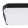 Plafonnier LED aluminium 32 W 3000 K noir faible éblouissement