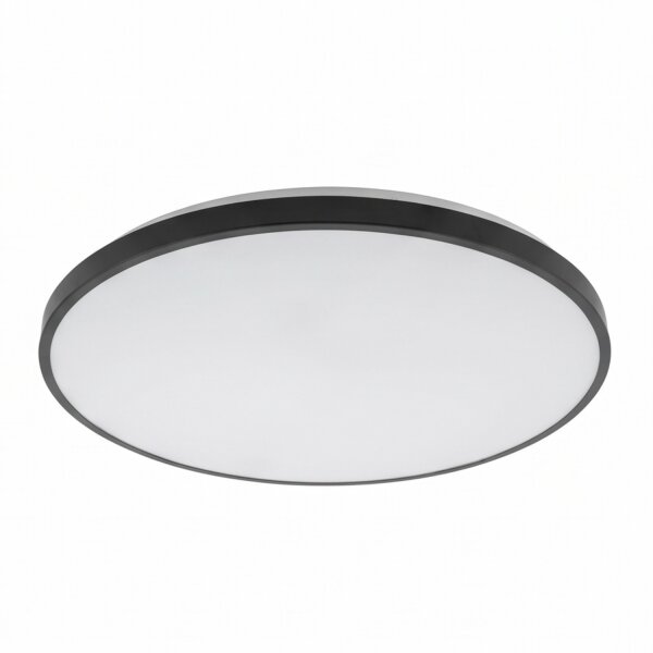 Plafonnier LED noir à faible éblouissement Ø49 cm 32 W 2100 lm
