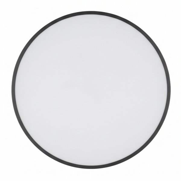 Plafonnier LED noir à faible éblouissement Ø49 cm 32 W 2100 lm