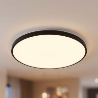 Plafonnier LED noir à faible éblouissement...