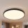 Plafonnier LED noir à faible éblouissement Ø49 cm 32 W 2100 lm