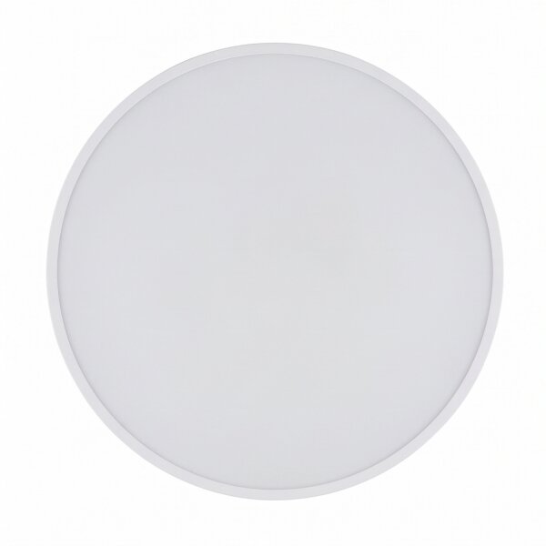 Plafonnier LED blanc métal IP44 blanc neutre Ø38,5 cm