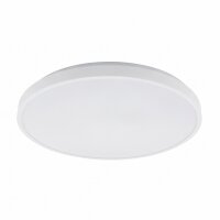 Plafonnier LED blanc métal IP44 blanc neutre...