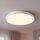 Plafonnier LED blanc métal IP44 blanc neutre Ø38,5 cm