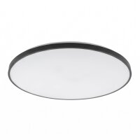 Plafonnier LED noir Ø64,2 cm 64 W 4700 lm faible...
