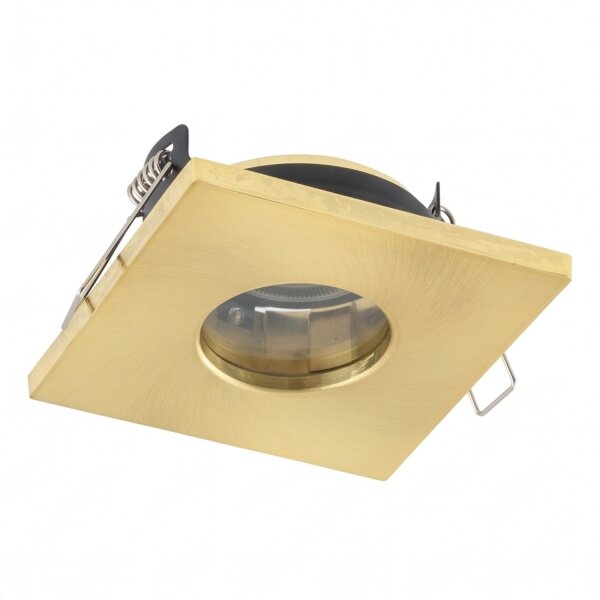 Spot encastré en laiton aluminium verre L:8,5 cm IP44 GU10