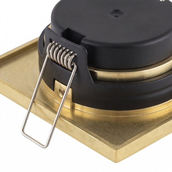 Spot encastré en laiton aluminium verre L:8,5 cm IP44 GU10