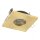 Spot encastré en laiton aluminium verre L:8,5 cm IP44 GU10