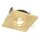 Spot encastré en laiton aluminium verre L:8,5 cm IP44 GU10