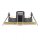 Spot encastré en laiton aluminium verre L:8,5 cm IP44 GU10