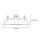 Spot encastré en laiton aluminium verre L:8,5 cm IP44 GU10