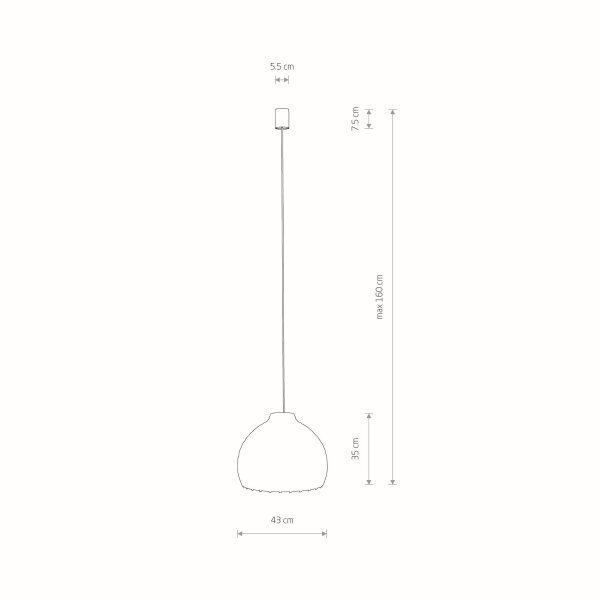 Lampe à suspendre ronde en rotin naturel E27 Ø43 cm confortable