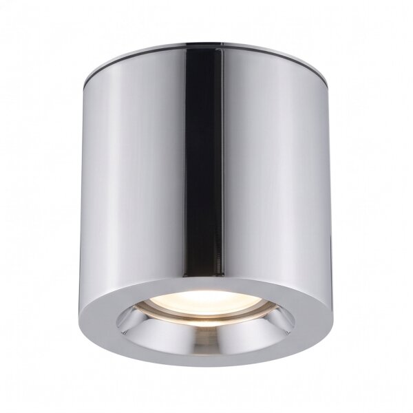 Spot de plafond en aluminium apparent IP44 GU10 en chrome