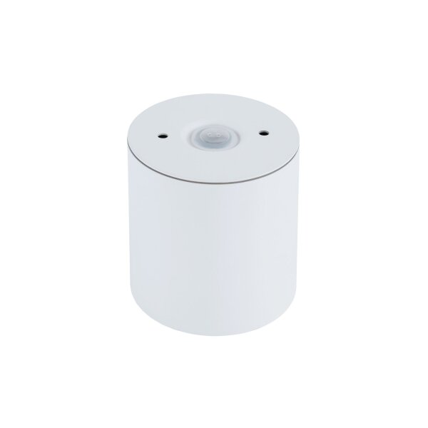 Spot blanc à poser aluminium accentué IP44 Ø8,5 cm