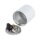 Spot blanc à poser aluminium accentué IP44 Ø8,5 cm