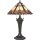 Lampe de table Tiffany style interrupteur &agrave; tirette 60cm de haut ETERNO 2