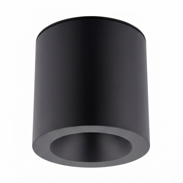 Spot de plafond aluminium accentué IP44 GU10 noir