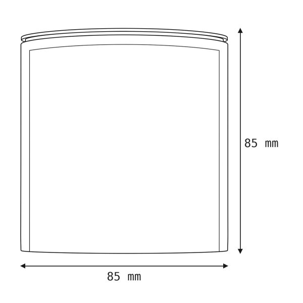 Spot de plafond aluminium accentué IP44 GU10 noir