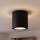 Spot de plafond aluminium accentué IP44 GU10 noir