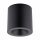 Spot de plafond aluminium accentué IP44 GU10 noir