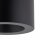 Spot de plafond aluminium accentué IP44 GU10 noir