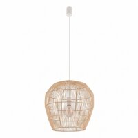 Lampe à suspendre en bambou naturel E27 L:43 cm...