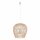 Lampe à suspendre en bambou naturel E27 L:43 cm réglable en hauteur