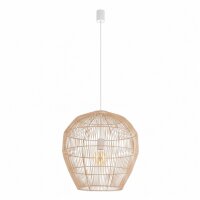 Suspension E27 Bambou naturel L:50 cm réglable en...