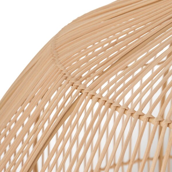 Suspension E27 bambou bois naturel Ø53,5 cm réglable