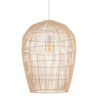 Suspension E27 bambou bois naturel Ø53,5 cm...