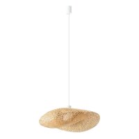 Lampe à suspendre confortable en bambou et bois...