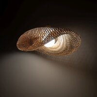 Lampe à suspendre confortable en bambou et bois...