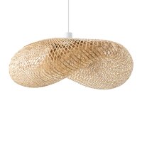 Suspension réglable en hauteur Bambou Bois E27...