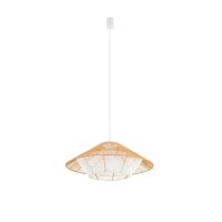 Suspension Corde de papier Naturel Blanc E27 &Oslash;60...