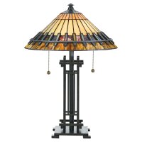 Lampe Tiffany Table Interrupteur à tirette 57cm de...