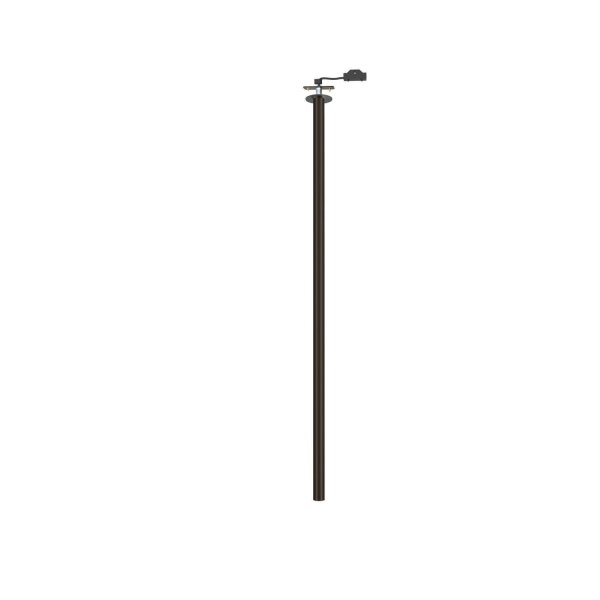 Lampe encastrée ronde en métal H:90 cm G9 jusquà 10 W en noir