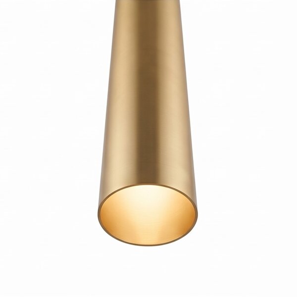 Spot rond encastré Ø6 cm en or G9 accentué