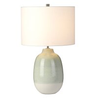 Lampe de table en céramique Crème Vert...