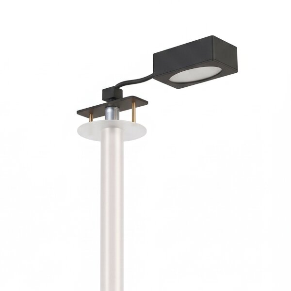 Spot rond encastré Ø6 cm blanc acier G9 accentué