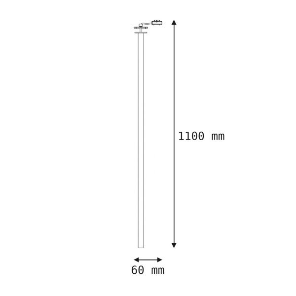 Spot rond encastré Ø6 cm blanc acier G9 accentué