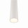 Spot rond encastré Ø6 cm blanc acier G9 accentué