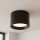 Spot de plafond noir aluminium GX53 IP54 L:10 cm apparent