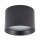 Spot de plafond noir aluminium GX53 IP54 L:10 cm apparent