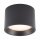 Spot de plafond noir aluminium GX53 IP54 L:10 cm apparent