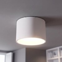 Projecteur de plafond Blanc Aluminium GX53 IP54 L:10 cm...