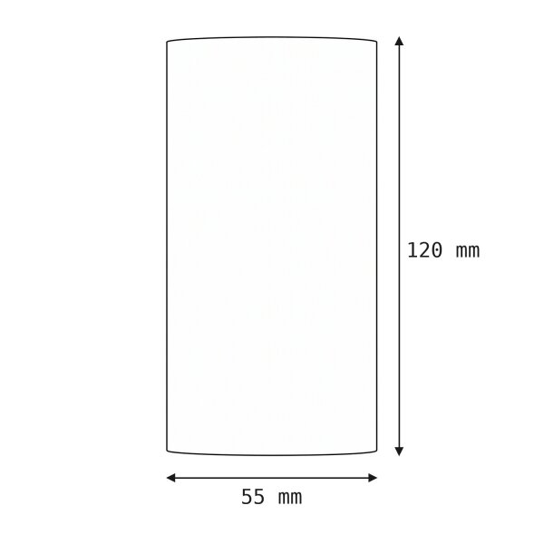 Spot de plafond acier GU10 en laiton Ø5,5 cm cylindre