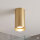 Spot de plafond acier GU10 en laiton Ø5,5 cm cylindre