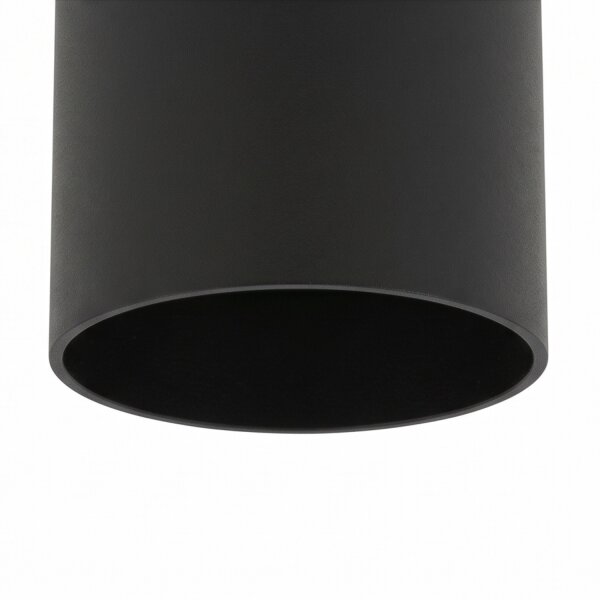 Spot de plafond noir métal GU10 5,5 cm accentué