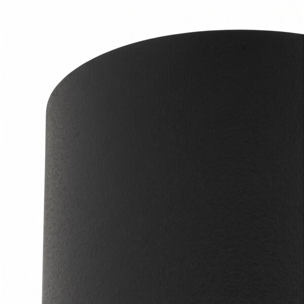Spot de plafond acier noir or GU10 5,5 cm rond cylindre