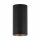 Spot de plafond acier noir or GU10 5,5 cm rond cylindre
